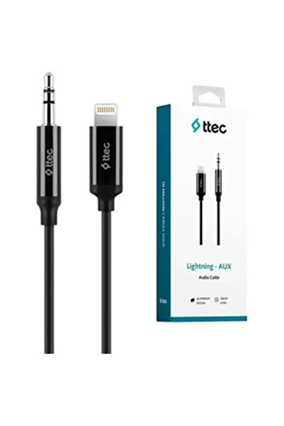 TTEC PLUS Ttec Lightning – Aux Ses Kablosu 100 cm Siyah 🎧