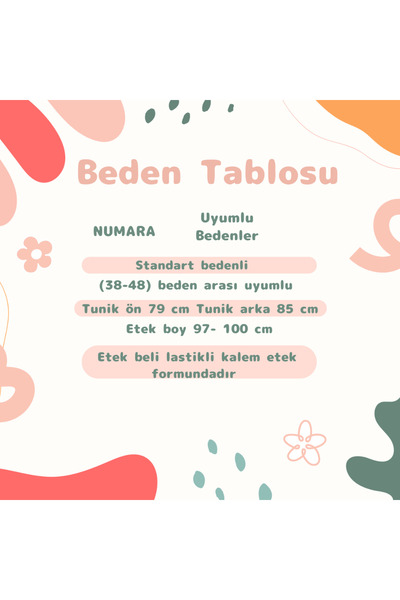 Valens Butik Σετ Τζιλάμπας με Φούστα και Τουνίκ Διπλό Τζιλάμπας Yakamoz