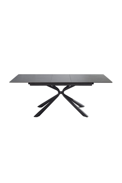 micasa طاولة تمديد مستطيلة من السيراميك الصيني بتصميم أنيق