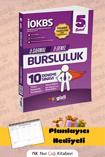 Gizli Yayınları 5.Sınıf İOKBS Bursluluk 10 Deneme Sınavı