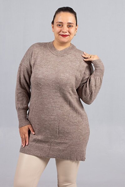 Truva XXL Широка кройка! Мек плетен пуловер за жени с големи размери Elegance