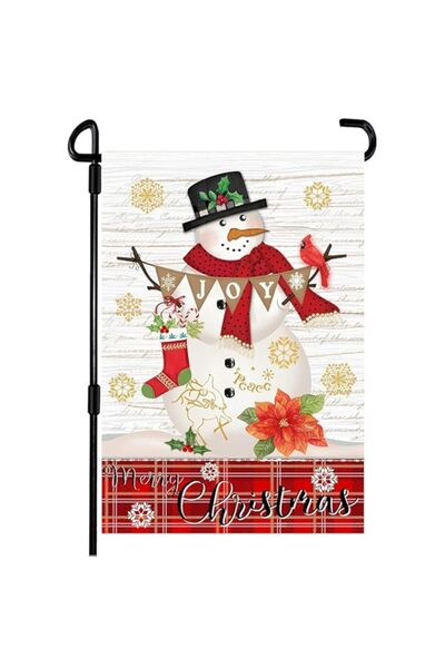 Generic Silk Route Sided Christmas House Flag, 12.5-Inch x 18-Inch Size