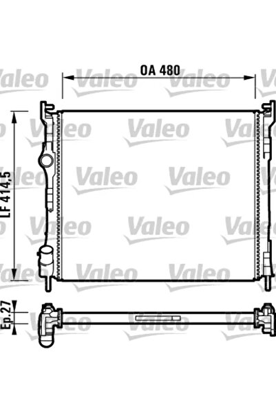VALEO Radiator Racire Motor Renault Clio 2/Clio Symbol 1