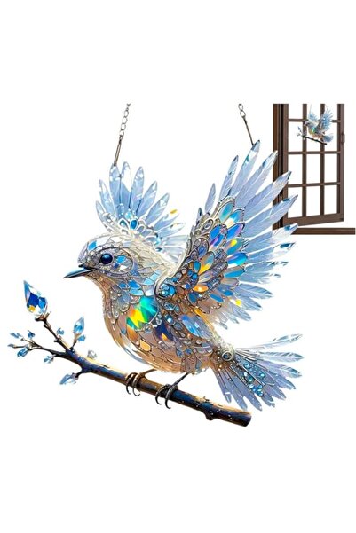 Generic SKEIDO 2D Exquisite Little Bird Acrylic Living Room Courtyard Pendant...