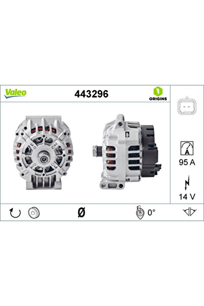 VALEO Generator / Alternator Dacia Logan/Sandero Renault Clio 2/Clio Symbol 1...
