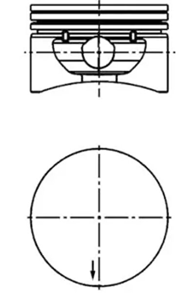 Kolbenschmidt Piston Chevrolet Chevy/Corsa Pick-Up Opel Astra G/Combo Tour/Co...