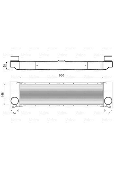 VALEO Intercooler Compresor Mercedes-Benz Viano/Vito / Mixto Caroserie/Vito B...