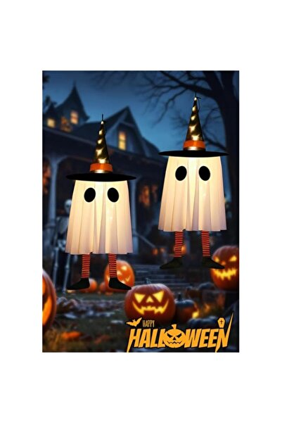 Generic Scary Halloween Decoration: Lighted Glowing Witch Hat Ornaments, LED ...