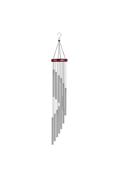 Generic 12-Tube Aluminum Wind Chime, 23-Inch Hanging Chime with Symbolic Tier...