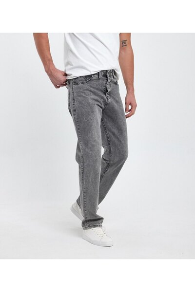 Vivis Erkek Gri Baggy Pantolon