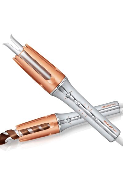 MYWORLD SHEGLAM Automatic Curling Iron 1′′/25mm with 3 Temperatures Fast Heating, 2-Way Rotation,