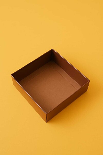Skybox 10x10x3 Asetat Kapaklı Kraft Kutu 50 Adet
