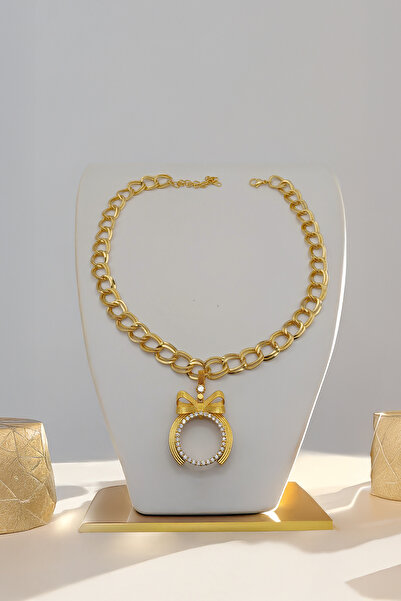 xtaki Çeyrekli fiyonk kolye, Samanyolu kolye, Uzay yolu kolye, Çeyrekli kolye, altın kolye