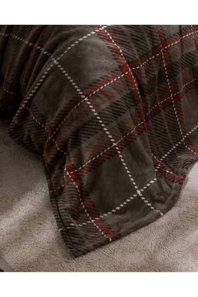 Madame Coco Antonin Tek Kişilik Welsoft Baskılı Battaniye - Yeşil