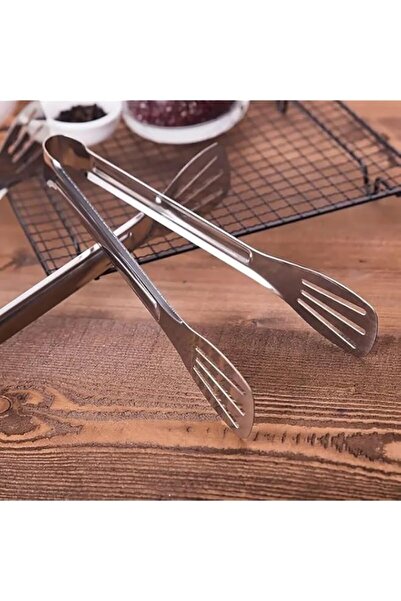 Generic 1Pc Heavy-Duty Stainless Steel BBQ Tongs - Long-Lasting, Heat-Resista...