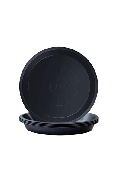 Generic Bukela Pack of 5 Black Plant Pot Saucers Round Plants Pots Trays Gard...