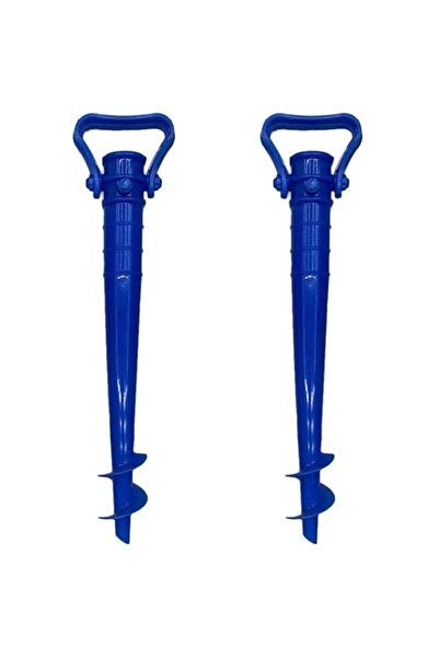 Generic 2 PCS Beach Umbrella Anchor, Adjustable Sand Anchor Spike Stand Holde...