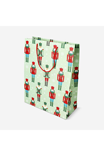 Flying Tiger Copenhagen Fındıkkıran Desenli Yeşil Hediye Çantası