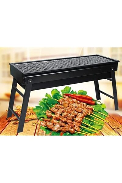 Generic شواية VIO® للشواء المصنوعة من الفولاذ المقاوم للصدأ والفحم، قابلة للطي ومتينة للاستخدام في الهواء الطلق للاستخدام المنزلي والتخييم