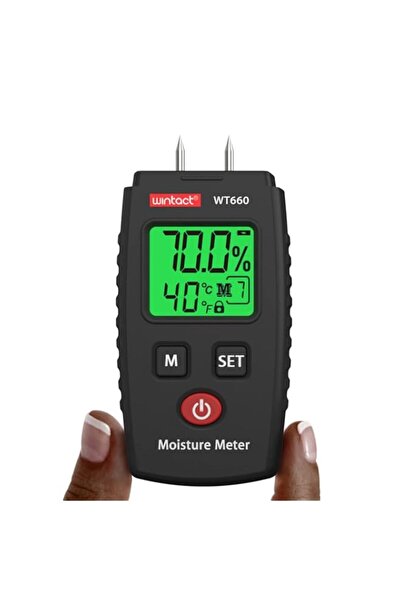 Generic Wintact Pocket Wood Moisture Meter, Pin Type Water Leak Detector, Dig...