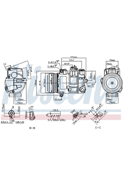 Nissens Compresor Climatizare Mercedes-Benz C-Class/E-Class/Gl-Class
