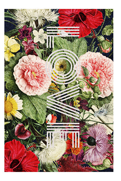 Korefanzin vyllesse Floral Love με τύπωμα Νέα σεζόν Τάση Unisex Μαύρο μπλουζάκι με κουκούλα