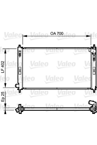 VALEO Radiator Racire Motor Citroen C-Crosser/C4 Aircross Mitsubishi Asx/Lanc...
