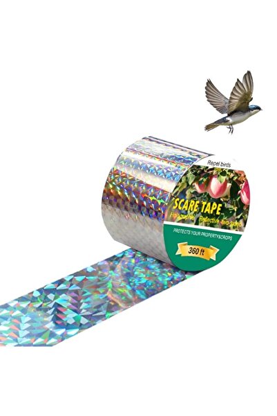 Generic 360.9ft*1.9in Bird Deterrent Reflective Scare Tape Ribbon – Pest Cont...