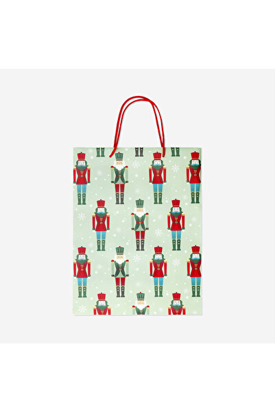 Flying Tiger Copenhagen Fındıkkıran Desenli Yeşil Hediye Çantası