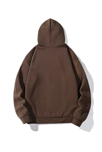 LG LAGULER VESTITI Небрежен шик Удобен широк унисекс дизайн Оверсайз памучна блуза с 3-нишко ребриста материя