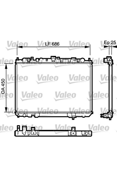 VALEO Radiator Racire Motor Nissan 10-Trail 1