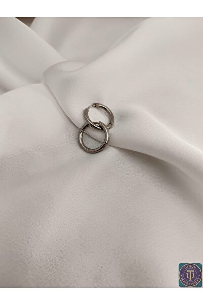uyguntakıaksesuar Paslanmaz Çelik Modern Halka Küpe – Alerji Yapmaz, Suya Dayanıklı Minimal Zarif Tasarım