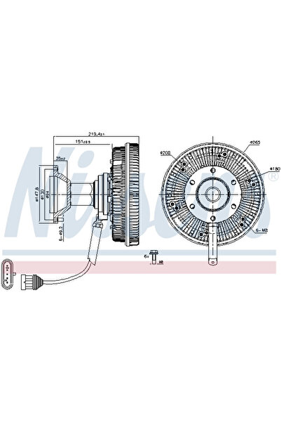 Nissens Iveco 10-Way/S-Way/Stralis 2 Куплунг за вентилатор на радиатора