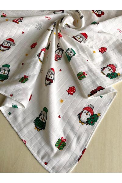 Sevza Kids Multi-Purpose 2-Piece Muslin Blanket & Throw, New Year's Collection, 100% Cotton