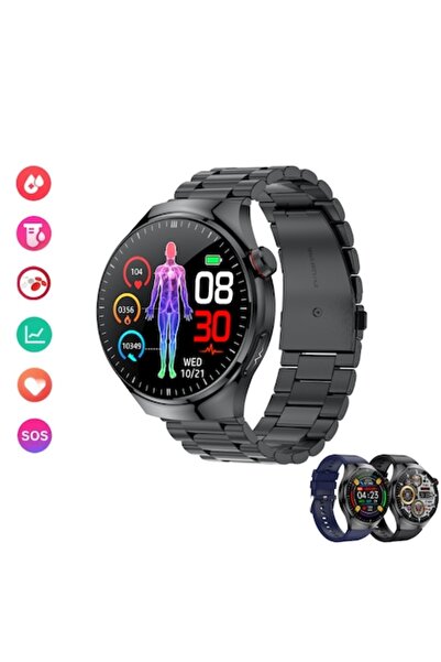 Lommad Lommad® Smartwatch, 5 major organ monitoring, Non-puncture blood glucose, Uric acid, ECG
