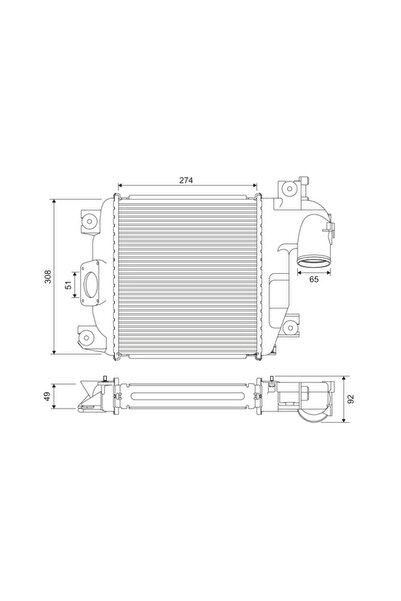 VALEO Intercooler Compresor Toyota Hilux 7 Pick-Up