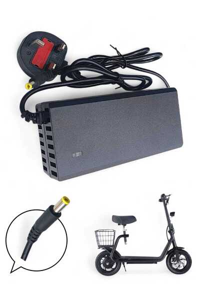 MAYAR شاحن سكوتر كهربائي 48 فولت ,واحد مخرج دبوس وقوة 54.6 فولت = 2.0 أمبير