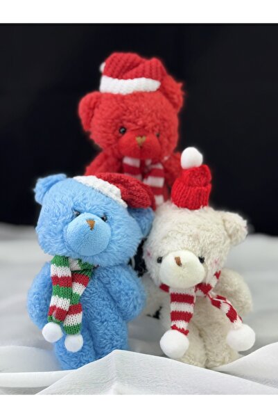 Yüzüncü Yıl Grup Breloc de pluș special pentru Anul Nou al 100-lea an (alb, roșu, albastru)