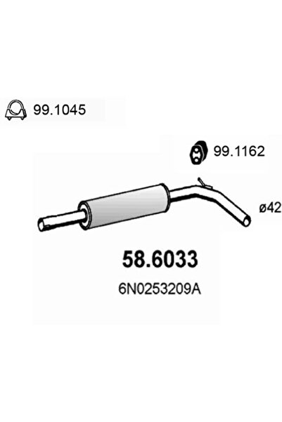 ASSO Toba Esapamet Intermediara Vw Polo