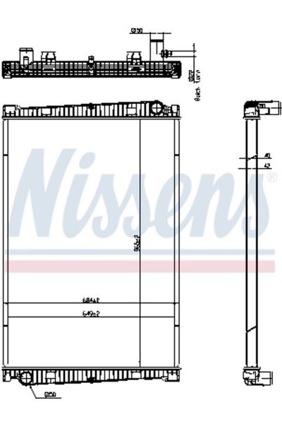 Nissens Radiator Racire Motor Man Tgl 1/Tgm 1