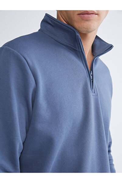 LC Waikiki New Season Stand Collar Long Sleeve Men's Thick Sweatshirt