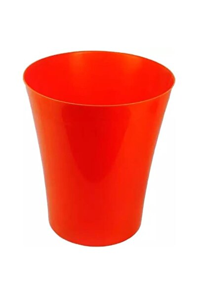 Generic vsell24 Vibrant Red Plastic Flower Pot – Durable and Stylish Plant Co...