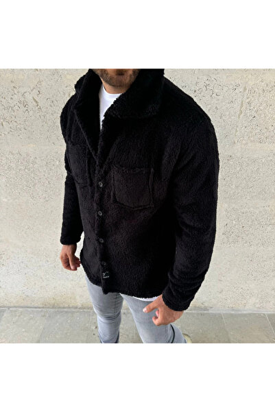 JANES Ανδρικό πουκάμισο από βελούδινο φλις – Χειμερινό πουκάμισο με γιακά, κουμπιά, τσέπες στο στήθος, απαλή υφή