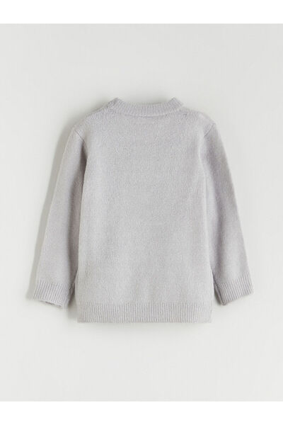 LC Waikiki Vizyon New Season Crew Neck Printed Long Sleeve Boys' Knitwear Sweater