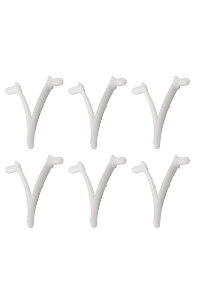 Generic Swimming Pool Skimmer Clips 6-Pack Pole Attachment for Brushes and Sk...
