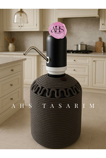 Ahs Tasarım Natural and Stylish Water Bottle Cover with Wicker Rope Coating -...