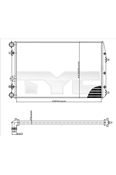 TYC Radiator Racire Motor Seat Cordoba/Ibiza 3/Ibiza 4 Skoda Fabia 1/Roomster...