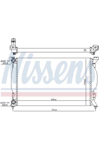 Nissens Radiator Racire Motor Audi A4 B6/A4 B7/A6 C5