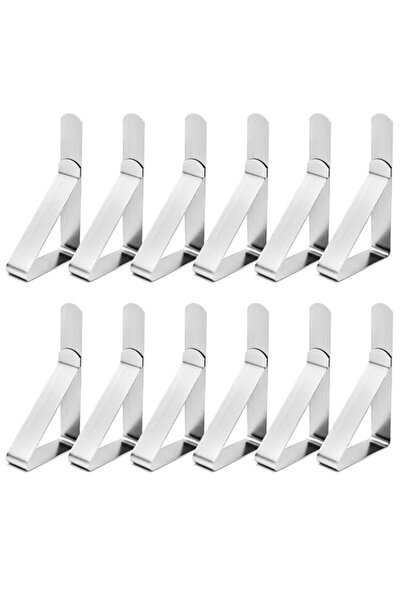 Generic PINKE Tablecloth Clips, Picnic Table Cloth Clips, Stainless Steel Tab...