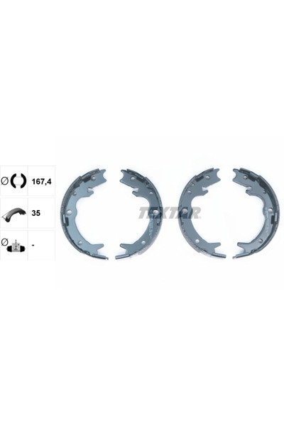 TEXTAR Set Saboti Frana Frana De Mana Acura Legend 2/Tl Honda Accord 7 Tourer...